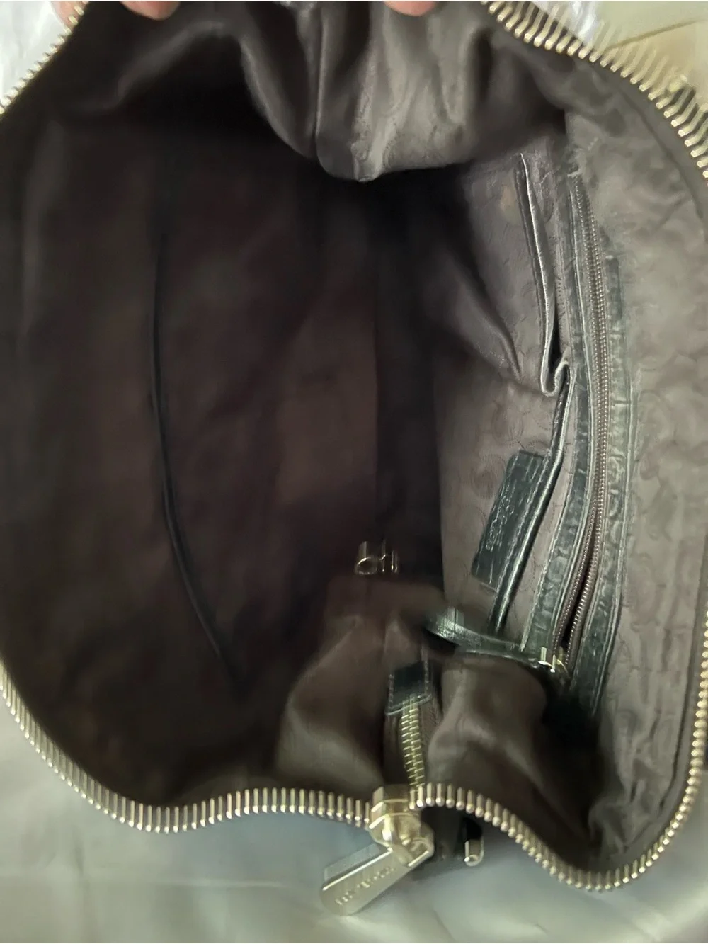 MICHAEL Michael Kors Black Satchel with Silver Hardware